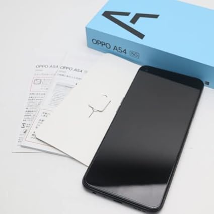 ポケットいっぱい 美品 OPPO A54 5G 64GB シルバーブラック UQ mobi